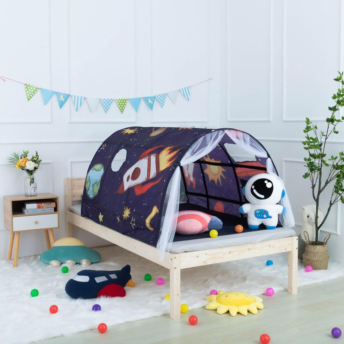Kids Play Tent Baby Bedroom Furniture Gift Camping Blue