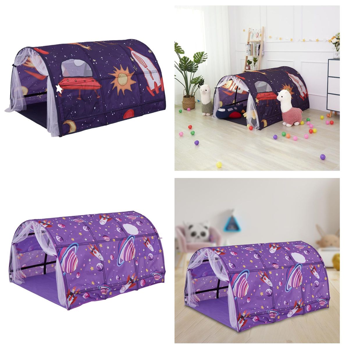 Kids Play Tent Baby Bedroom Furniture Gift Camping Blue