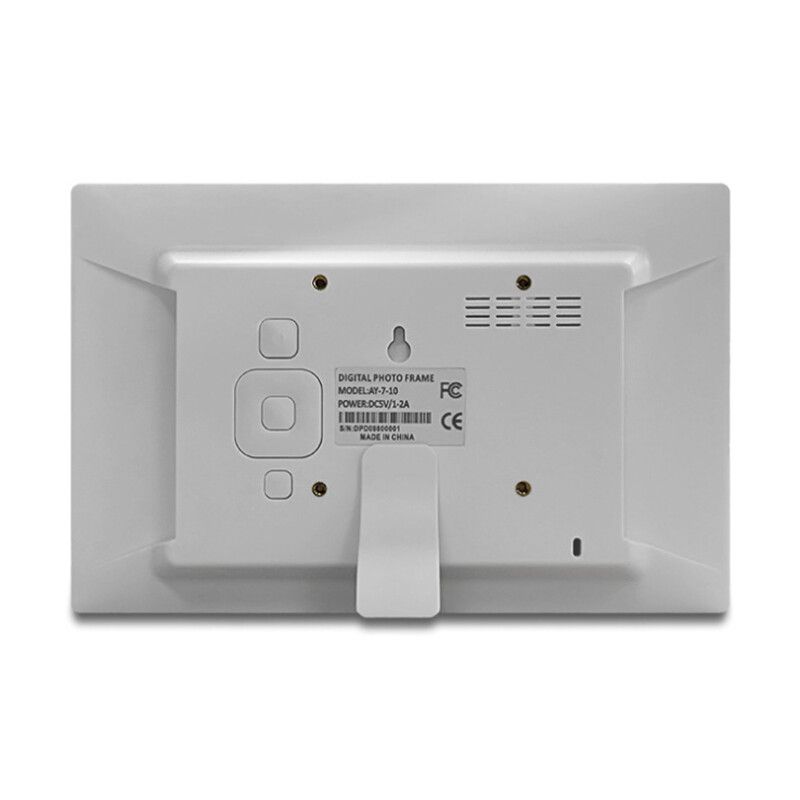 10.1 Inch LCD Digital Photo Frame HD 1024 X 600 Electronic Album With Wireless Remote Control White