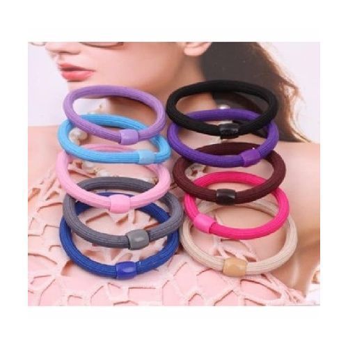 10 Pcs Multi Colour Elastic Hair Ties Band