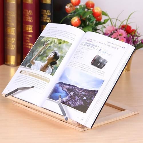Creative Wooden Frame Reading Bookshelf Bracket Book Bookends Tablet PC Support Music Stand Wood Table Drawing Easel Stationery