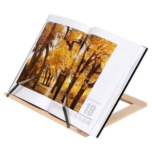 Creative Wooden Frame Reading Bookshelf Bracket Book Bookends Tablet PC Support Music Stand Wood Table Drawing Easel Stationery