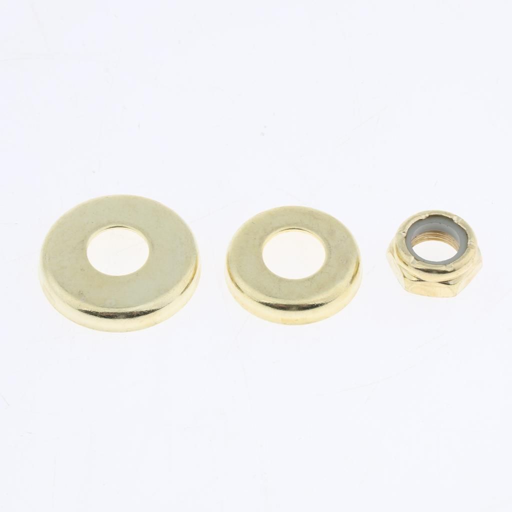 4pcs Skateboard Replacement  Bushings Washers Cup Nuts Shock Gold