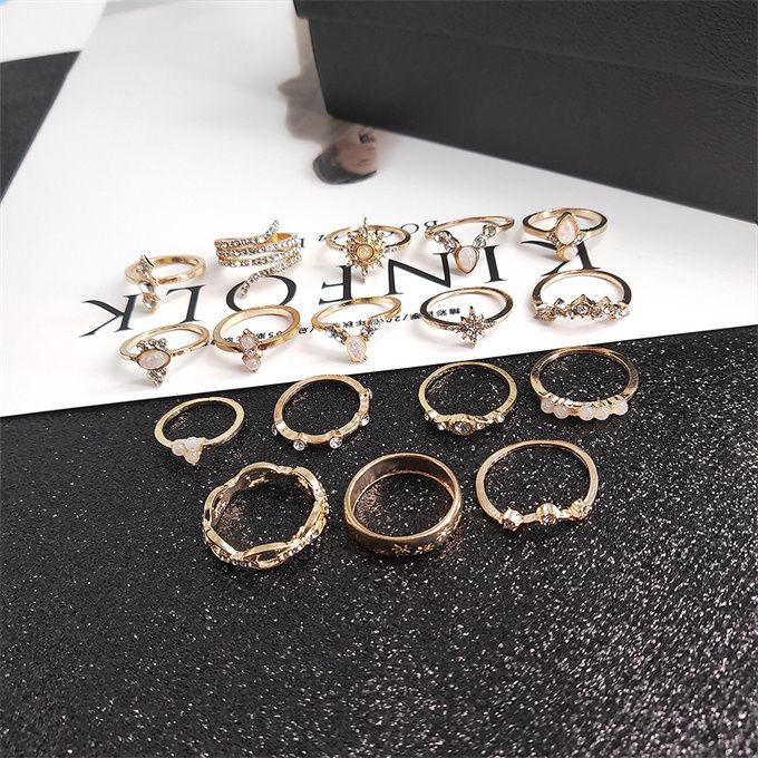 17 In 1 Knuckle Ring Set For Ladies