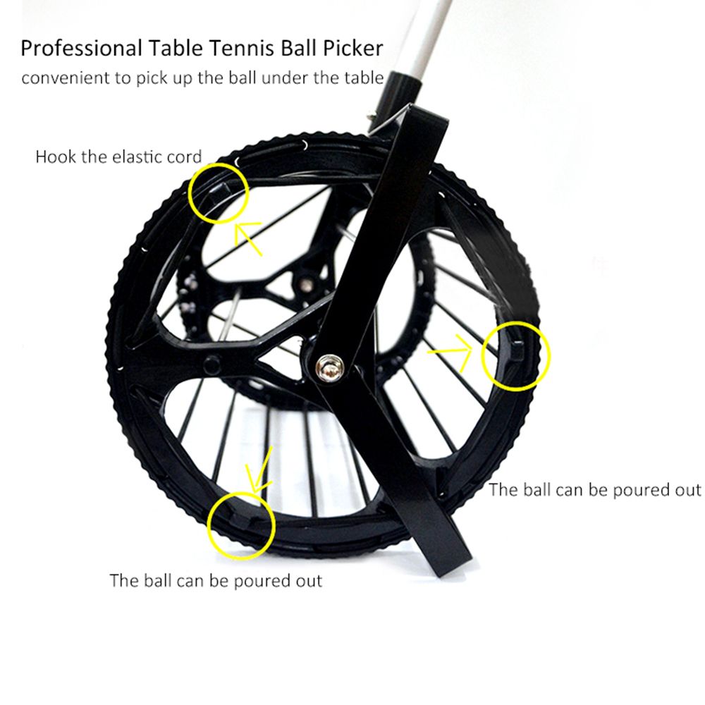 125 Balls Capacity Table Tennis Balls Retriever Collector