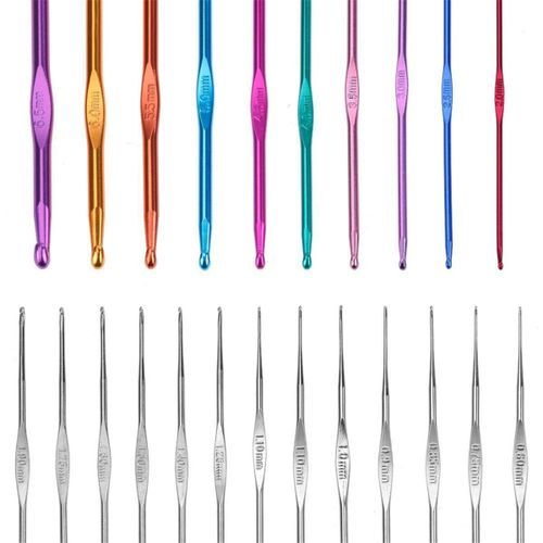 100Pcs/Set Crochet Hooks Knitting Sewing Tools Full Set Knit Stitch Holders Crocheting Tools