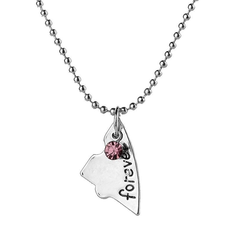 Cross-border European and American good friends Best Friends pendant love lettering four-piece necklace accessories small three piece set