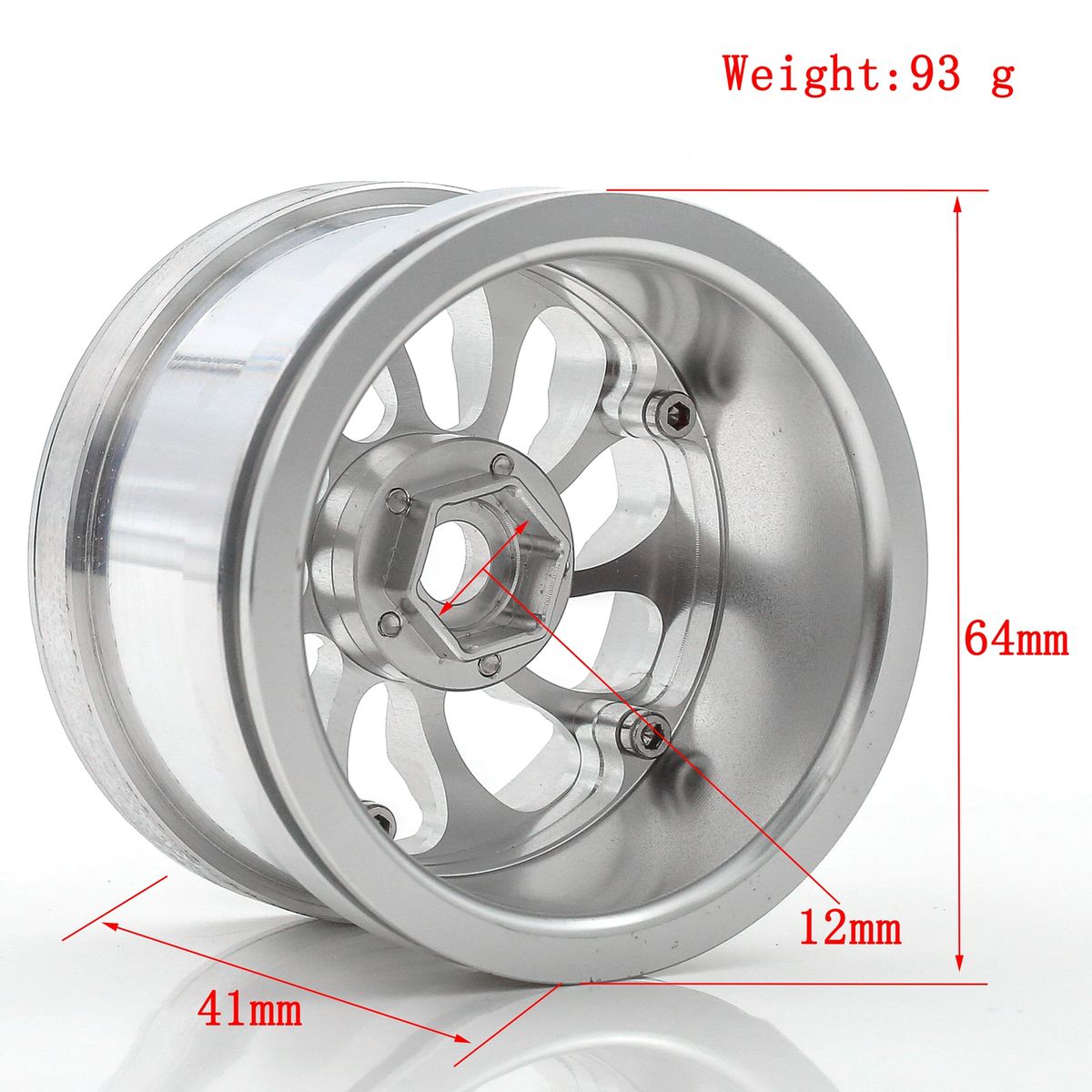 Aluminum Alloy Wheel Rim Beadlock Wheel Rims Hub 4pcs