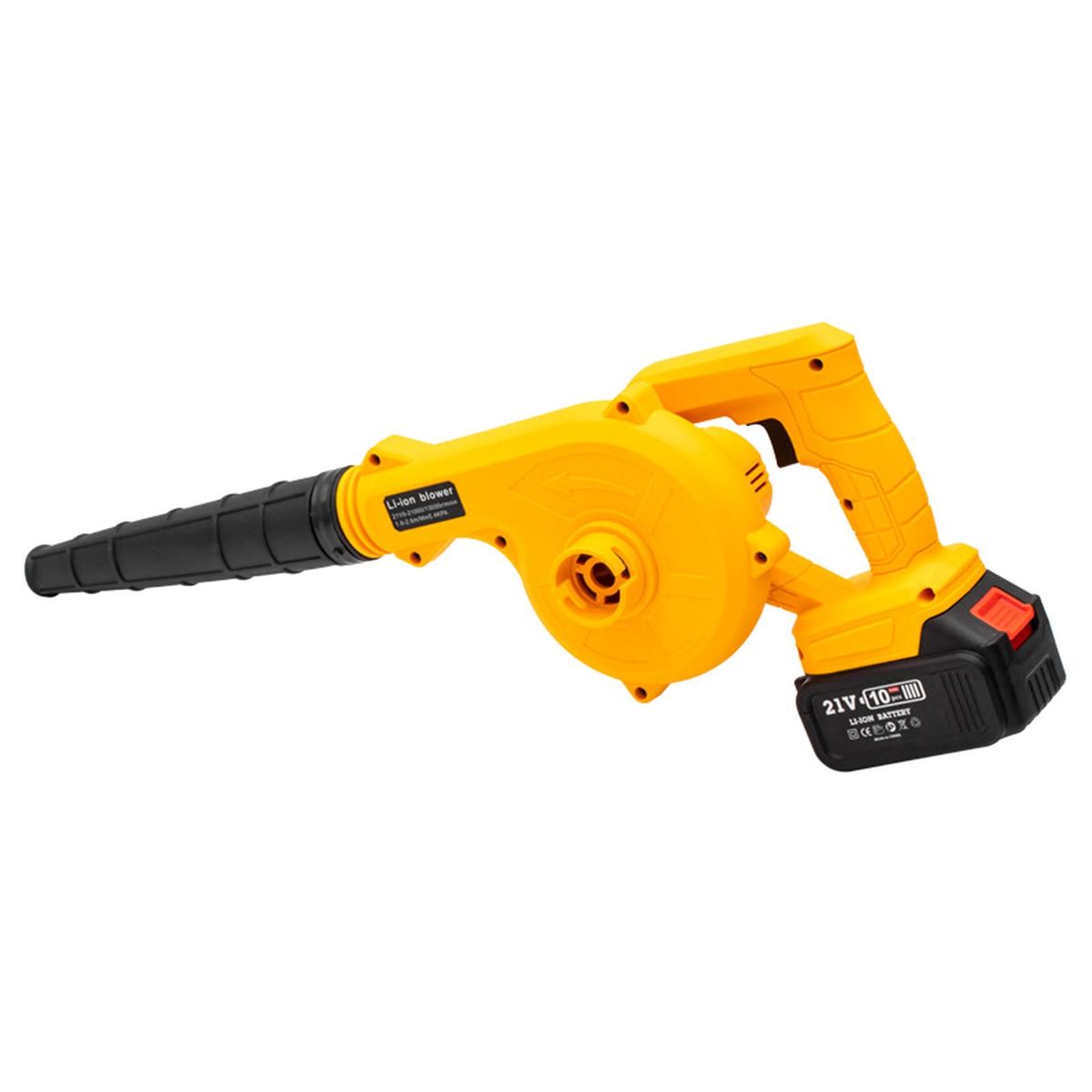 21V Rechargeable Lithium Electric Blower 3000mAh Lithium Cordless Leaf Blower Large Power Industrial Small Dust Blowing Machine for Snow Leaf Cleaning