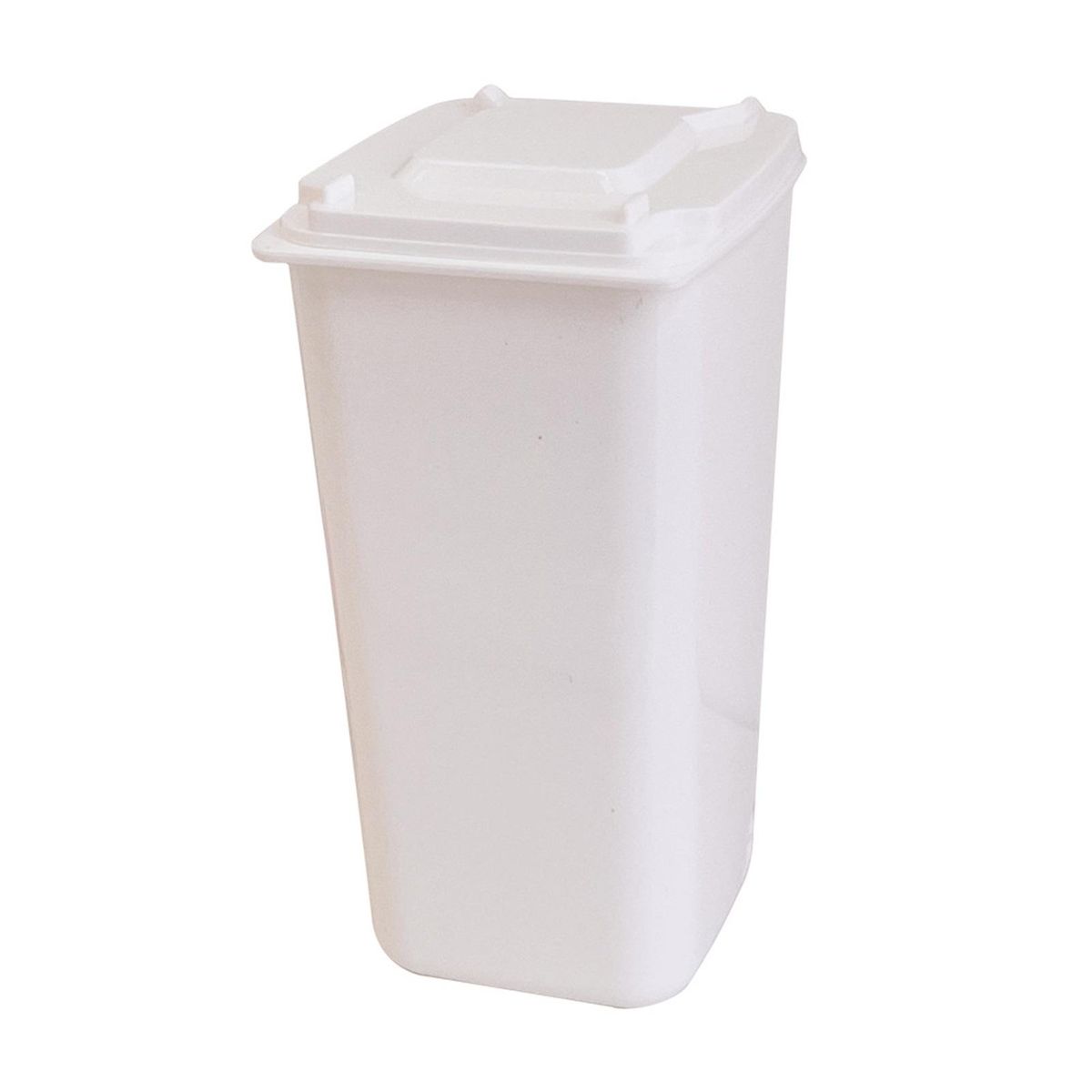 Pen Storage Container Desk Small Trash Can Pencil Case White