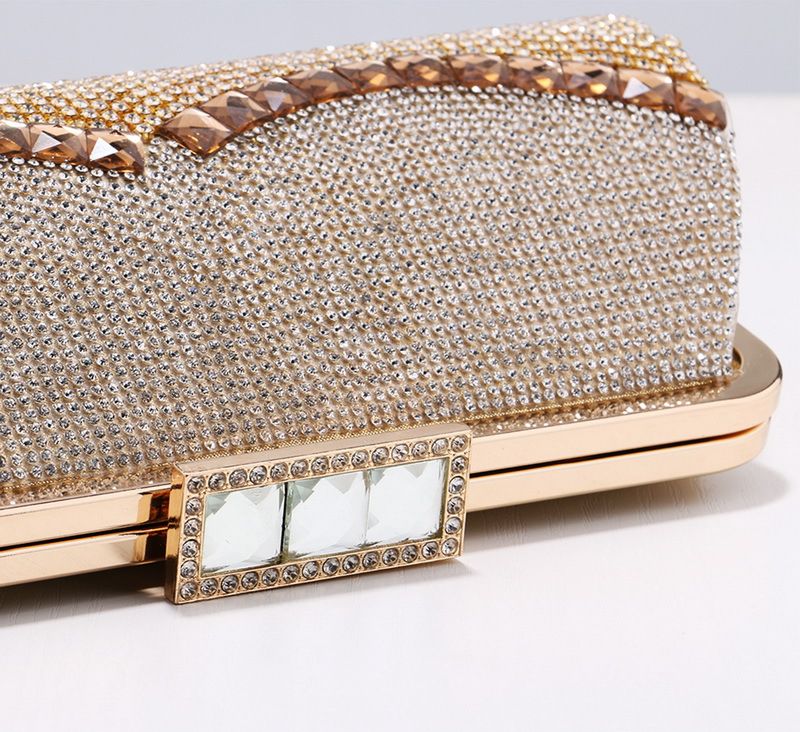 Women Evening Clutch Bag Crystal Rhinestone Wedding Tassel Evening Bag