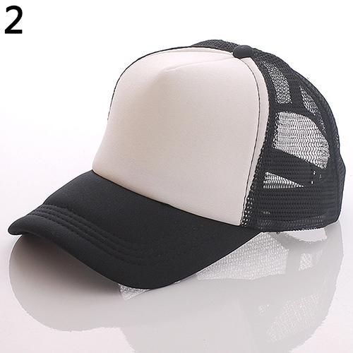 Unisex Attractive Baseball Cap Trucker Mesh Blank-Orange