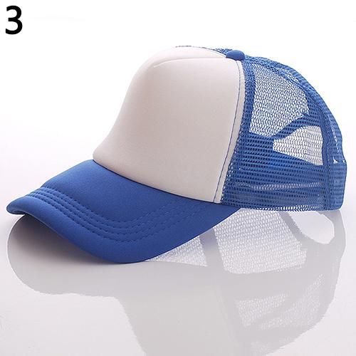 Unisex Attractive Baseball Cap Trucker Mesh Blank-Orange