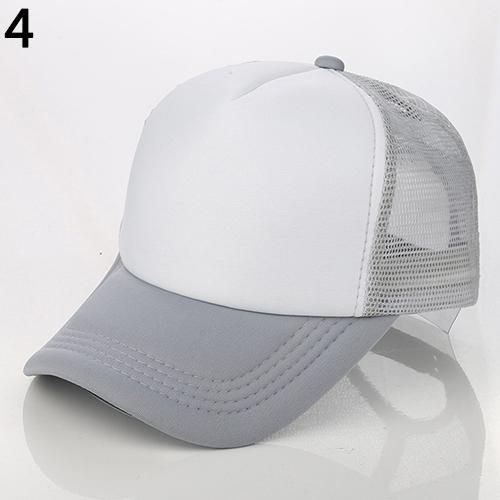 Unisex Attractive Baseball Cap Trucker Mesh Blank-Orange