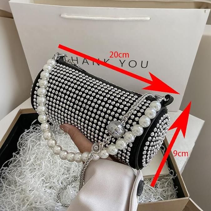 Crystal Rhinestone Clutch Purses Bling Evening Bag Women's Shoulder Handbags Crossbody Bag