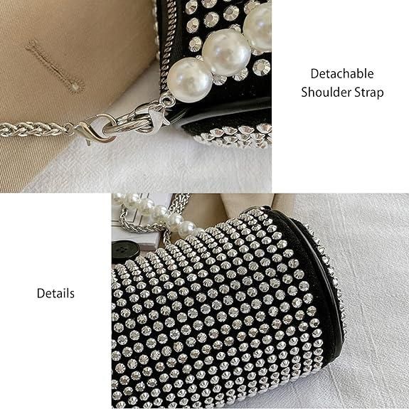 Crystal Rhinestone Clutch Purses Bling Evening Bag Women's Shoulder Handbags Crossbody Bag