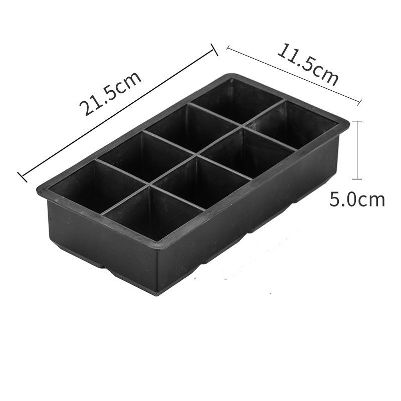 Silicone Ice Cube Mold Large Cubic Ice Maker Easy To Release Ice Trays Whiskey Tail Bar Ice Mold Kitchen Accessories
