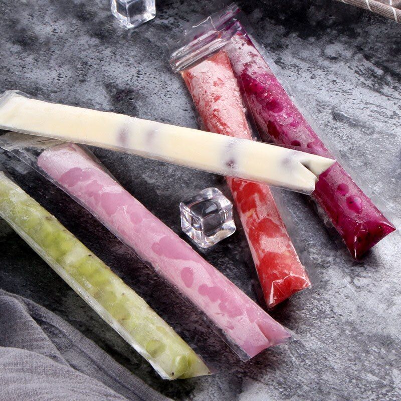 100pcs Pack Diy Plastic Fda Ice Stick Bag Ice Cream Grinder