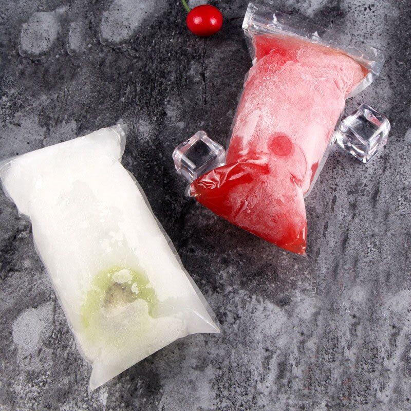 100pcs Pack Diy Plastic Fda Ice Stick Bag Ice Cream Grinder
