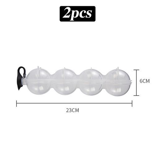 2Pcs 4 Hole Ice Hockey Silicone Mould 5.5cm Big Size Ball DIY Whiskey Wine Tail Ice Cube Maker Party Home Bar Kitchen Tool-Clear