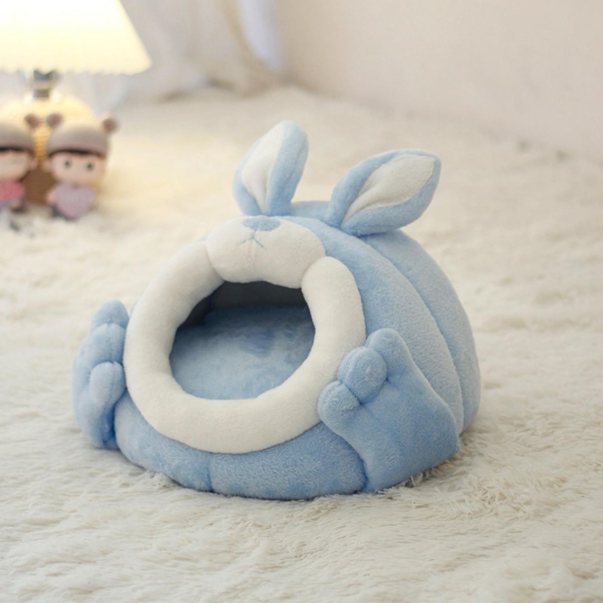 Hamster Hideout Sugar Glider Rat Small Animal Cave Bed Blue