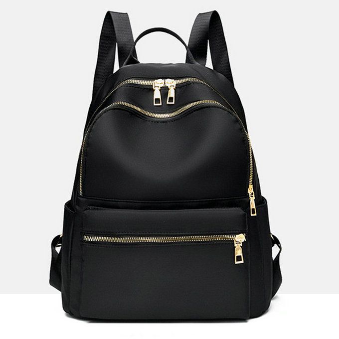 Ladies Top Backpack Bags School Waterproof Travel Shoulder Black