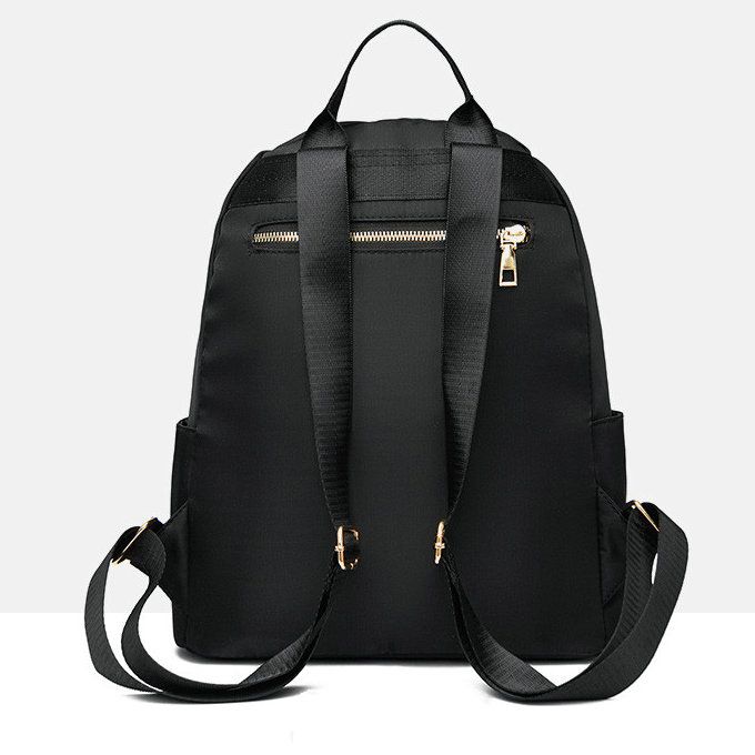 Ladies Top Backpack Bags School Waterproof Travel Shoulder Black