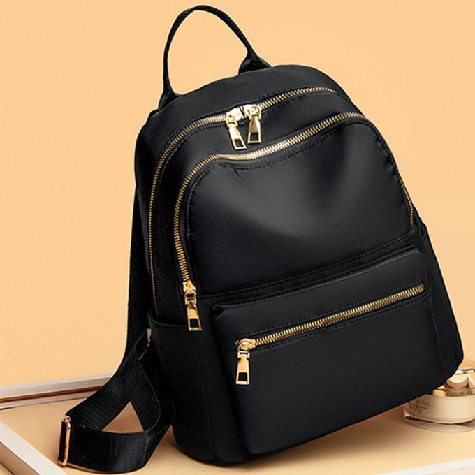 Ladies Top Backpack Bags School Waterproof Travel Shoulder Black