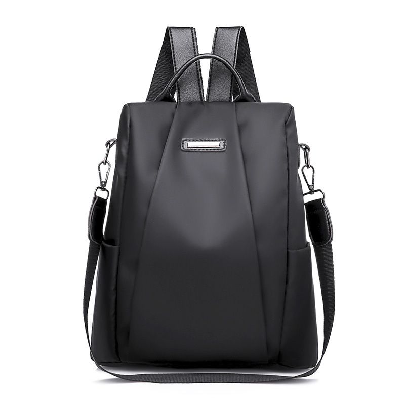 Women's Large Capacity Anti Theft Oxford Backpack - Black