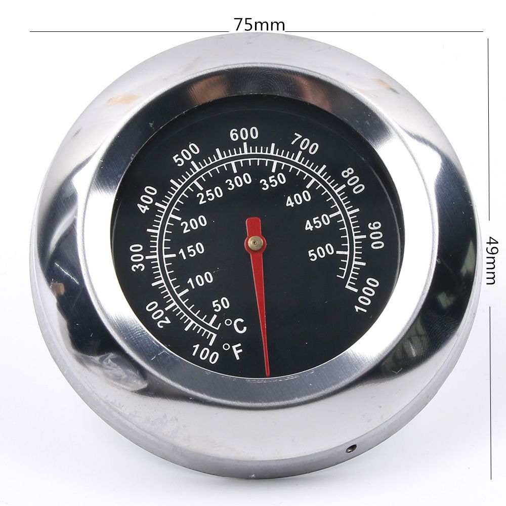 1000 Celsius Stainless Steel Barbecue Thermometer Oven Thermometer BBQ Tools Outdoor BBQ Charcoal Grill Mini Thermometer Gauge
