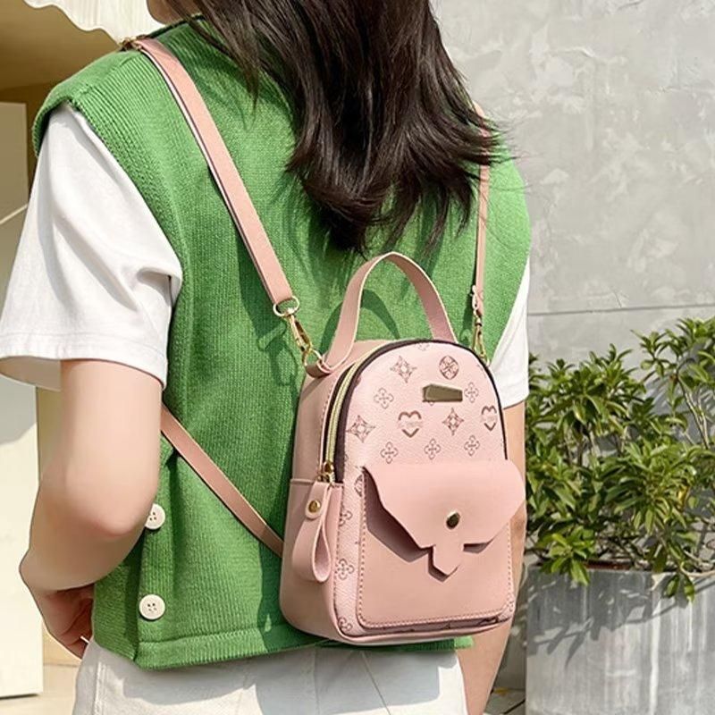 Ladies Backpack Bag Small Cute Leather Bags For Girls Cat