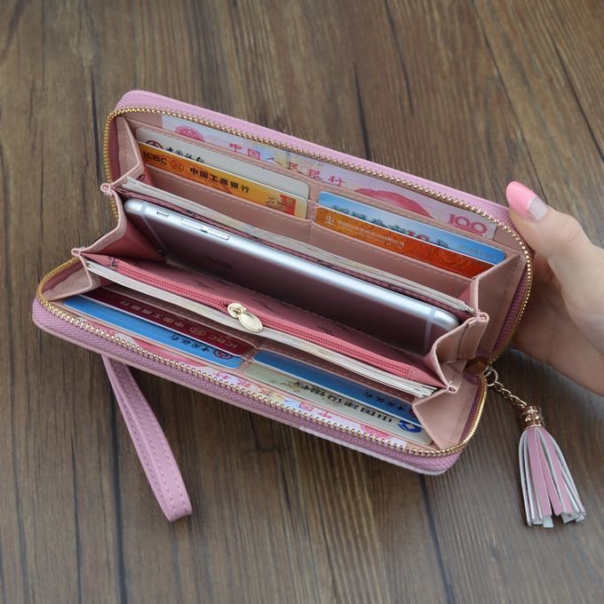 Classy Ladies Clutch Long Zipper Wallet For Women-Mini Purse