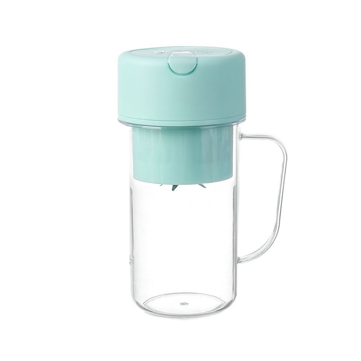 Electric Juicer Mini Portable Blender Fruit Mixers Extractors Multifunction Juice Maker Machine Blender with Straw Blue