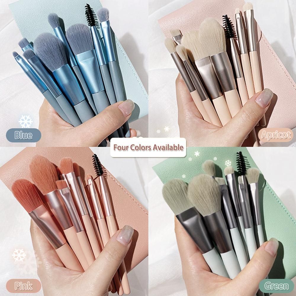 8 PCS Makeup Brushes Set, Professional Cosmetic Brush Kit Premium Foundation Brush Blending Face Powder Blush Concealers Eyeshadow Brush with Storage Bag