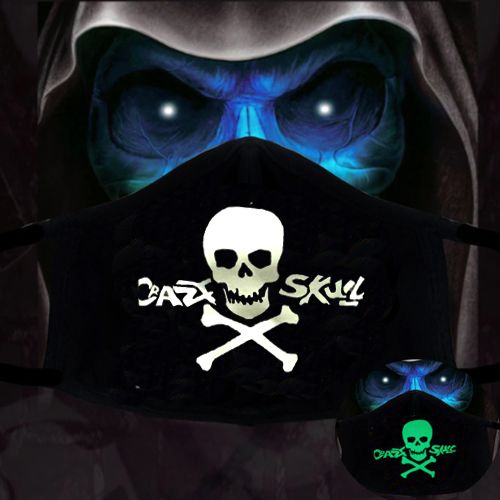 Dustproof PM2.5 Luminous Face Mask With Horror Skull Face