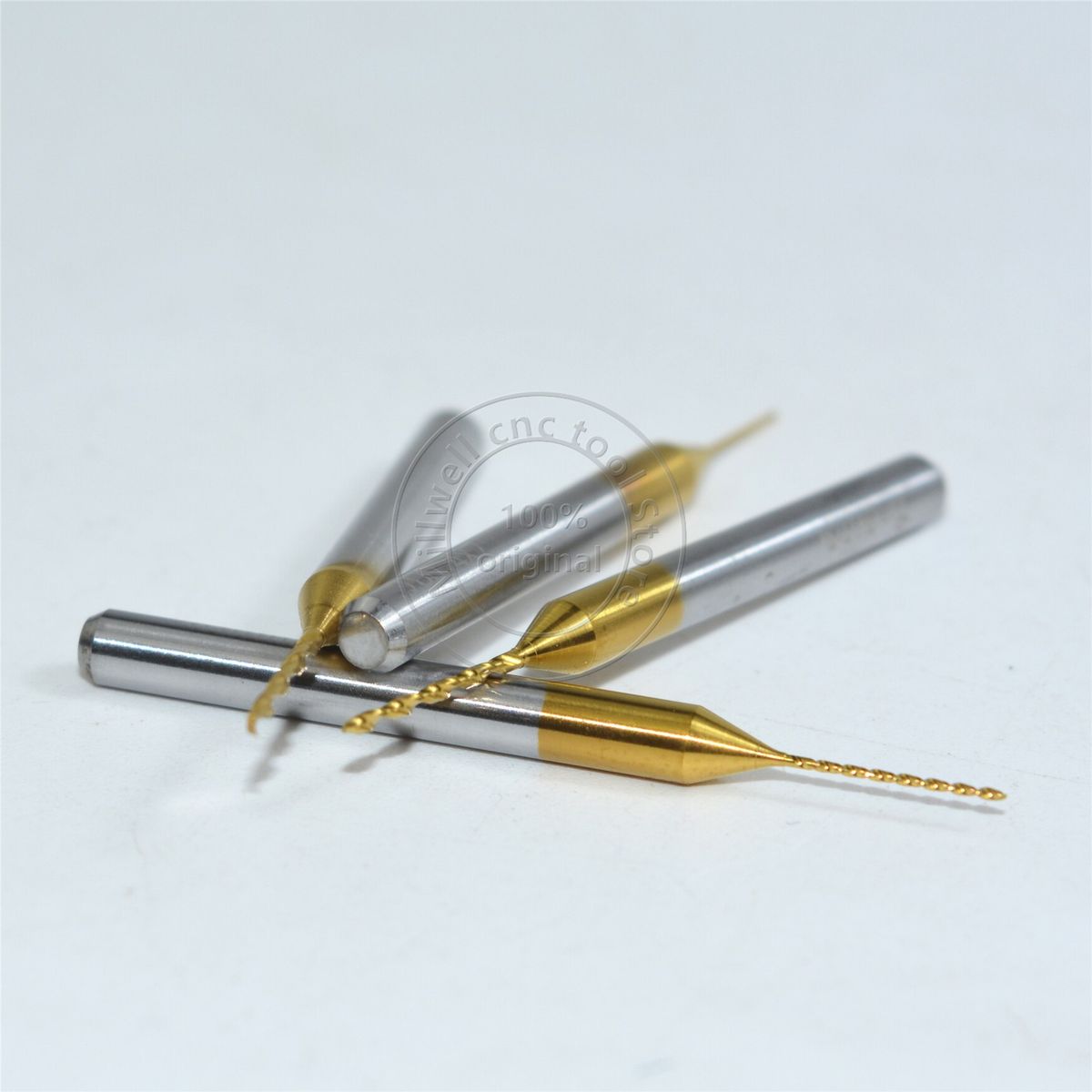 10 PCS-3.175mm,0.2mm-1.1mm,CNC Machine Tool,TiN Coated Pcb Drill,10 Models Tungsten Steel PCB,Glass, Fiber, Resin Drill