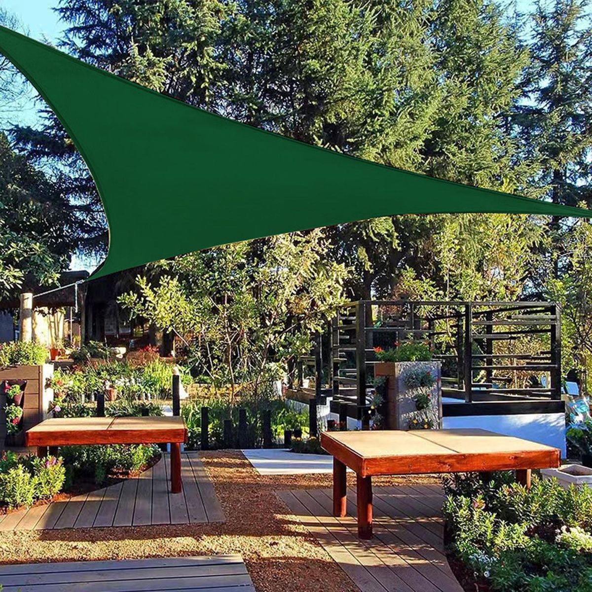 Sun Shade Cloth High Stability Sun Shade Canopy Atrovirens