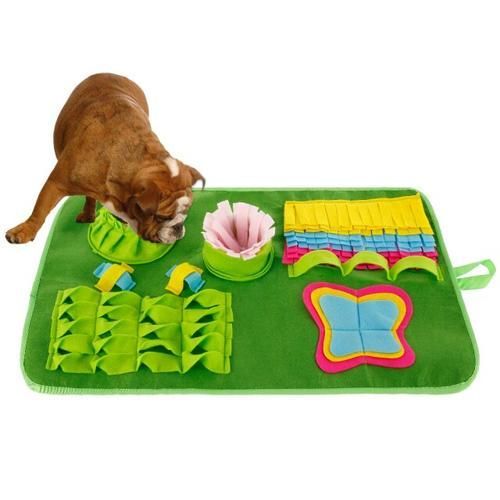 Dog Snuffle Mat Nose Training Blanket Foraging Dispenser Pad Puzzle Slow Feeder Interactive Toy Stress Release Feeding Cushion
