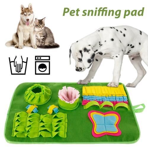 Dog Snuffle Mat Nose Training Blanket Foraging Dispenser Pad Puzzle Slow Feeder Interactive Toy Stress Release Feeding Cushion