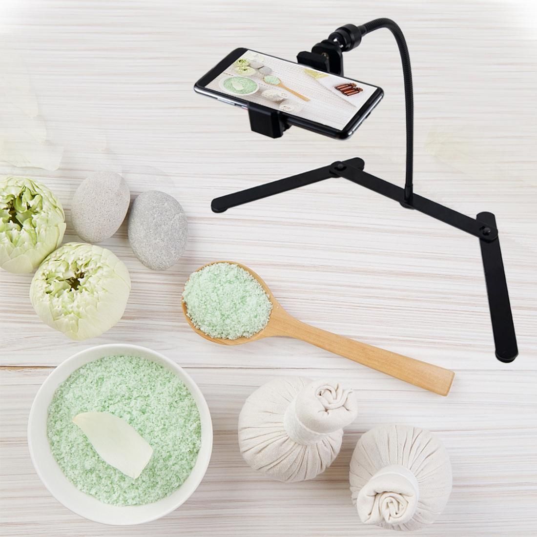 Adjustable Tripod with Cellphone Holder, Overhead Phone Moun