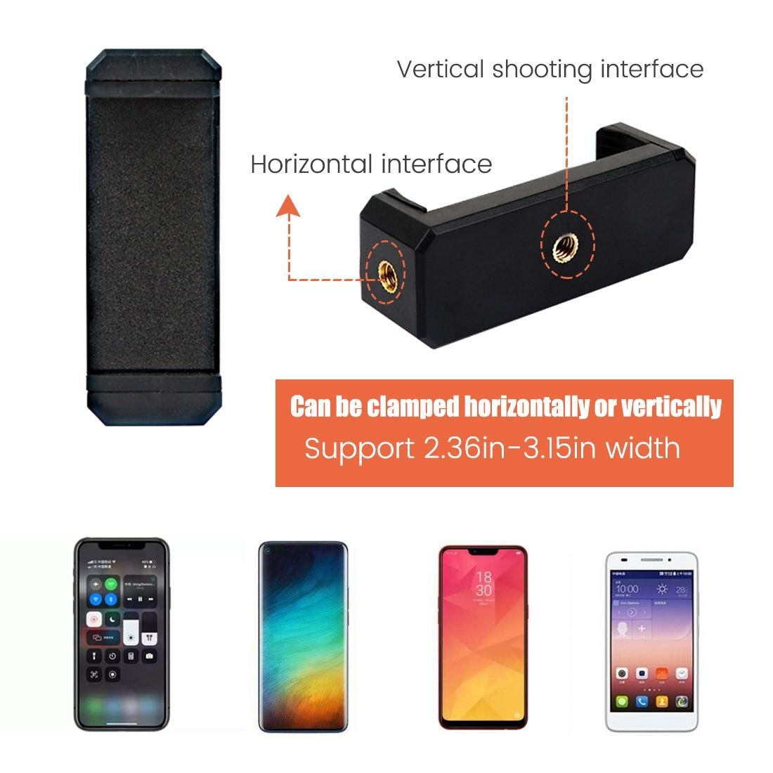 Adjustable Tripod with Cellphone Holder, Overhead Phone Moun