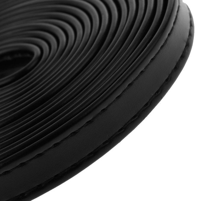 3m Long Craft PU Strips Strap Belt 12mm Wide For Garment Black