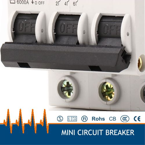 Switch Circuit Phase AC380v 10A Breaker, DZ47-63 3 Mini