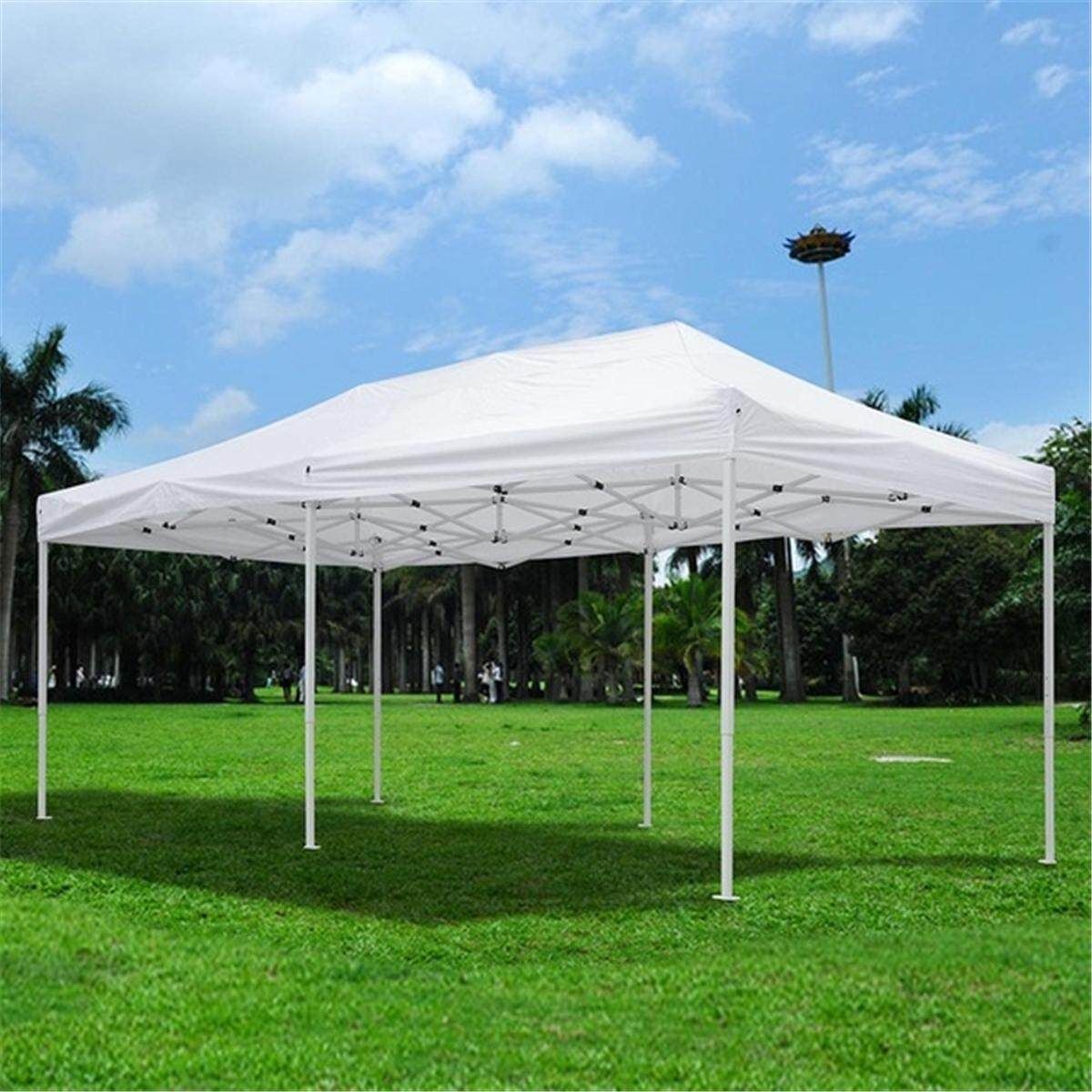 10x15ft Up Canopy Top Replacement Tent Patio Gazebo Canopy 420D Sun Shade White