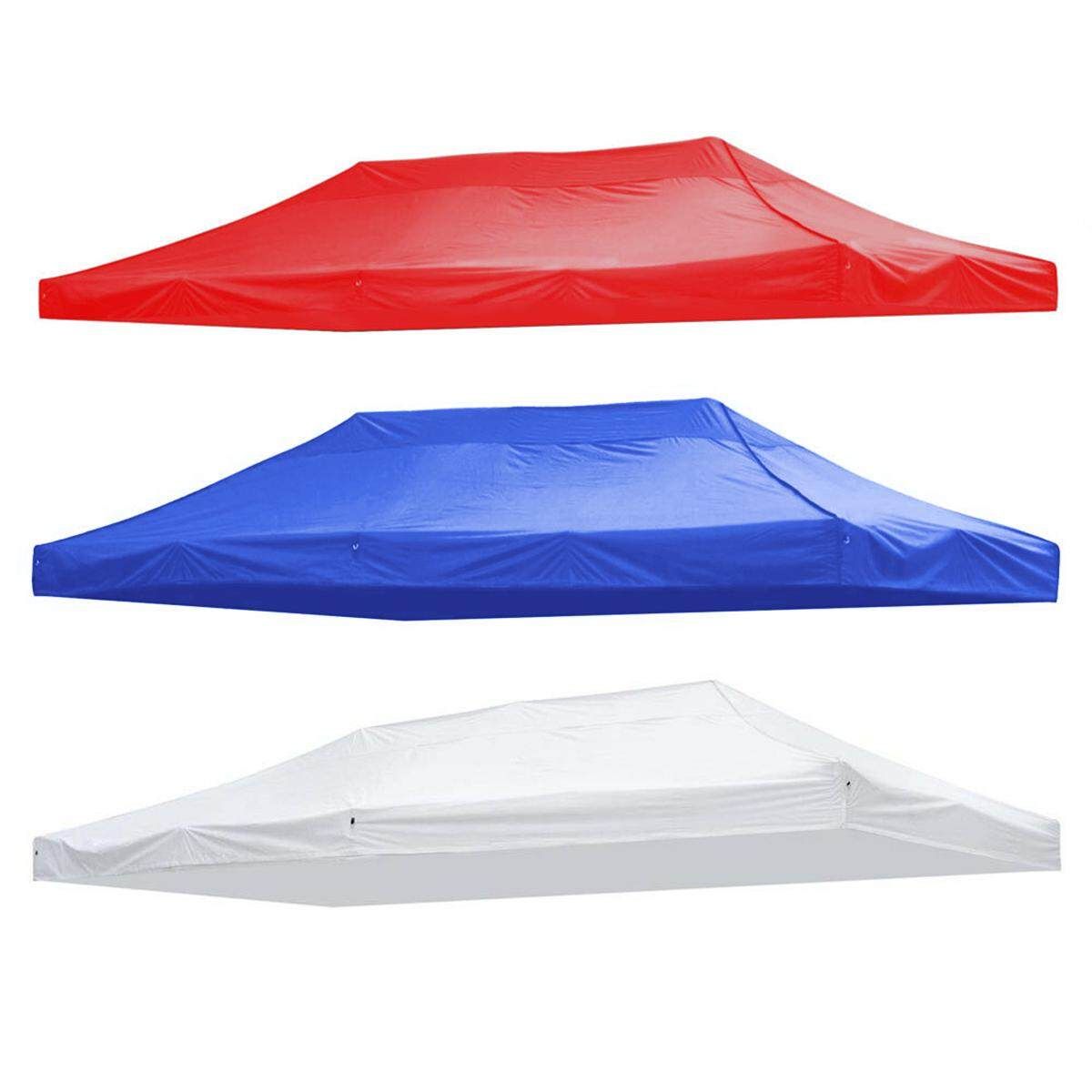 10x15ft Up Canopy Top Replacement Tent Patio Gazebo Canopy 420D Sun Shade White
