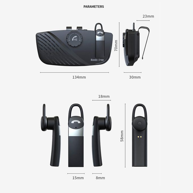Car Bluetooth Speakerphone Mobile Accessories 5.0 For Google Assistant