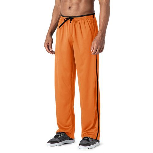 Men Running Pants Fitness Yoga Sport Trousers Mesh Breathable Gym Pants Outdoor Hiking Camping Pants Training Pants(#Orange)
