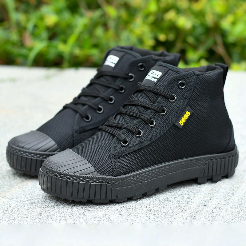 Men's Wear-resistant Labor Protection Shoes - Black
