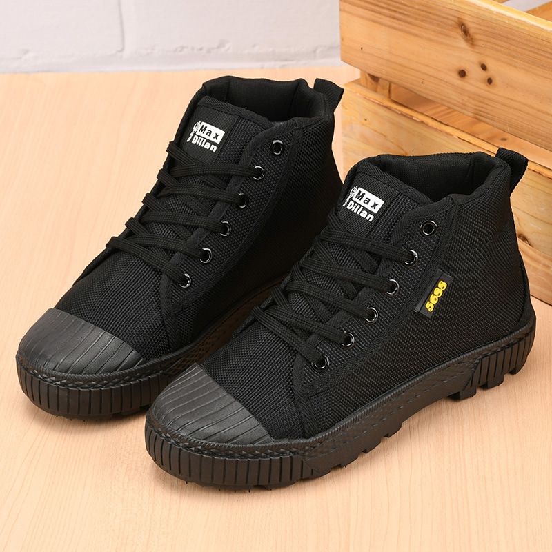 Men's Wear-resistant Labor Protection Shoes - Black