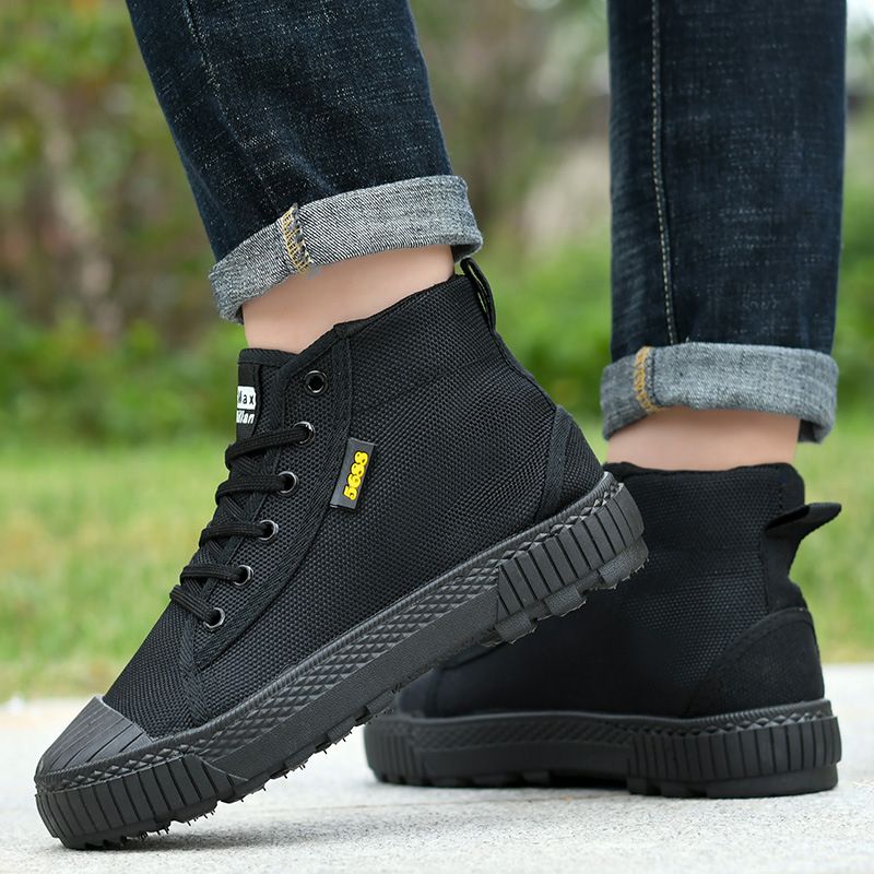 Men's Wear-resistant Labor Protection Shoes - Black